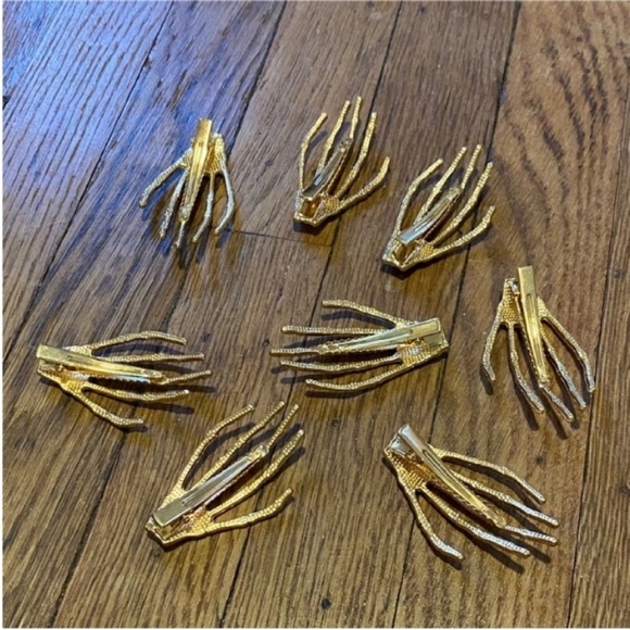 Crystal Skeleton Hair Clips - Picture 2 of 6